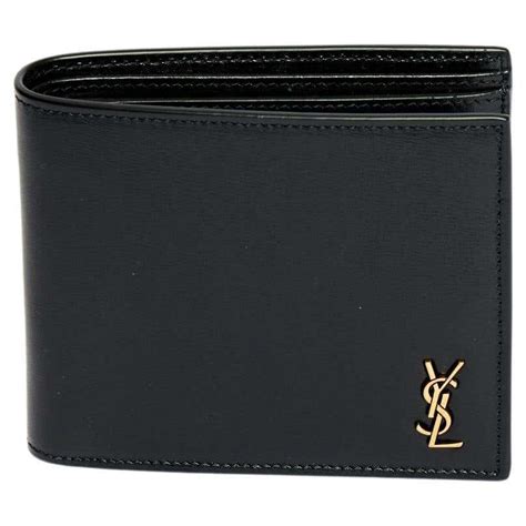 Saint Laurent Men's YSL Bifold Wallet in Leather 